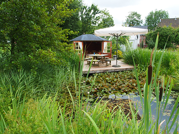 Een kijkje in de theetuin, groentetuin en keuken van Siepie de Jong en Franke Kooiker, Leppedijk 9, Nij Beets. Mevrouw De Jong maakt een hele reeks gezonde en zeer smakelijke streekproducten van eigen erf en tientallen soorten origineel gebak, zoals Appelkruimel met walnoten, Finse Trollenkoek, Citroencake, Pompoentaart, Frans Napoleontaart, Australische bananentaart en Zweedse Toscaka. Ook de muntthee komt van eigen tuin. Het stel runt in hun woning ook een bed and breakfast.